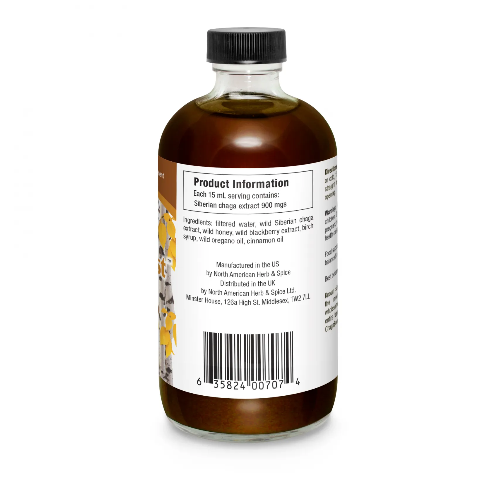 North American Herb & Spice Wild ChagaBoost 236ml