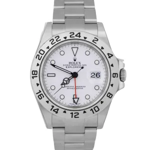 NOS STICKERED 2011 PAPERS Rolex Explorer II REHAUT 3186 40mm NO-HOLES 16570 BOX