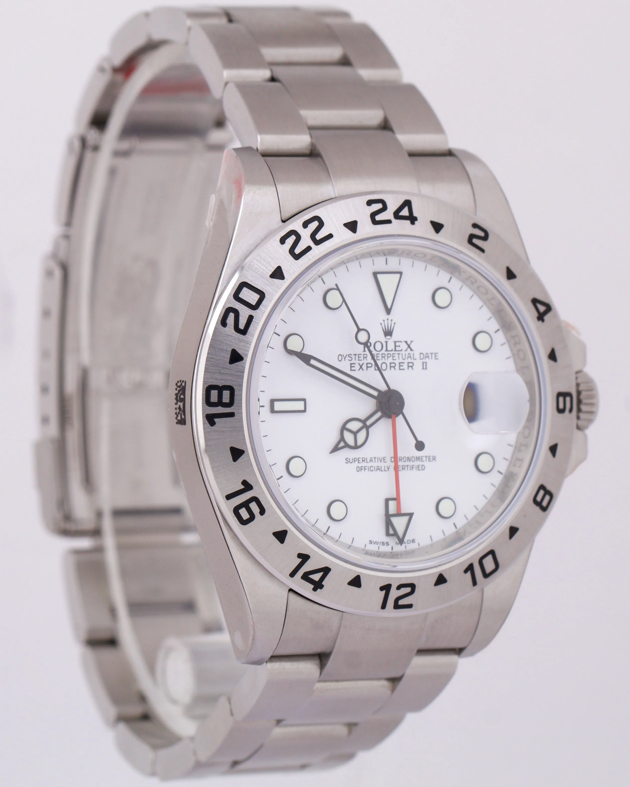 NOS STICKERED 2011 PAPERS Rolex Explorer II REHAUT 3186 40mm NO-HOLES 16570 BOX