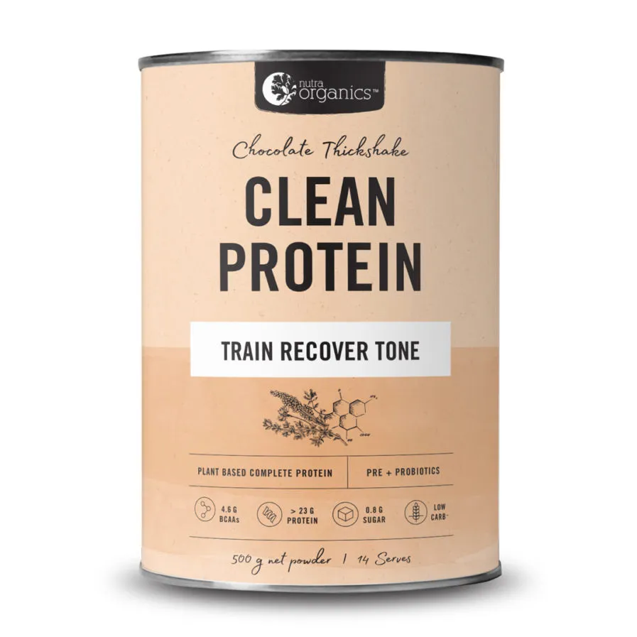 Nutra Organics Clean Protein Chocolate Thickshake 500g