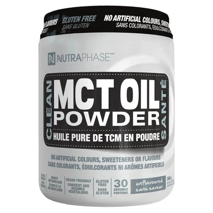 Nutraphase Clean MCT Powder 300 Grams Unflavoured