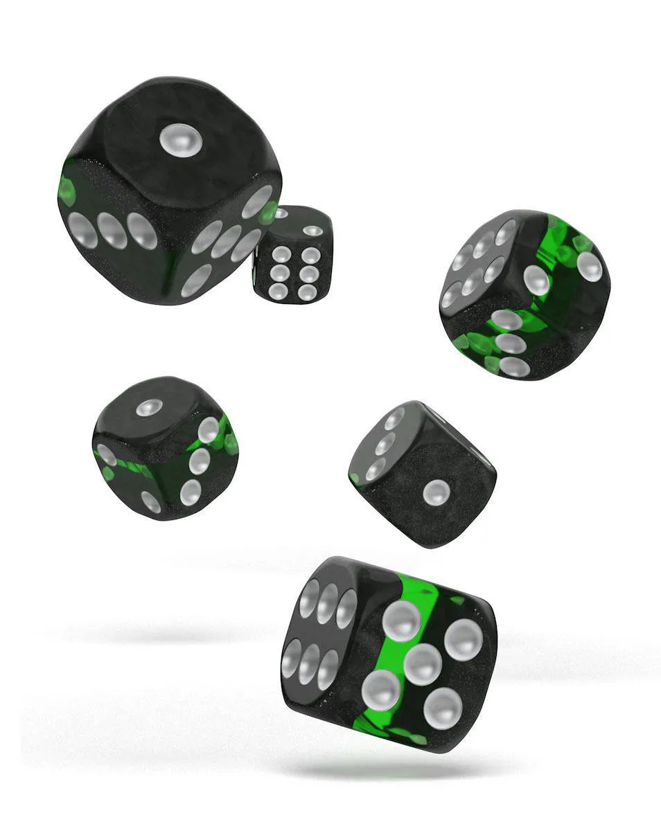 Oakie Doakie Dice D6 16mm Enclave - Emerald (12)