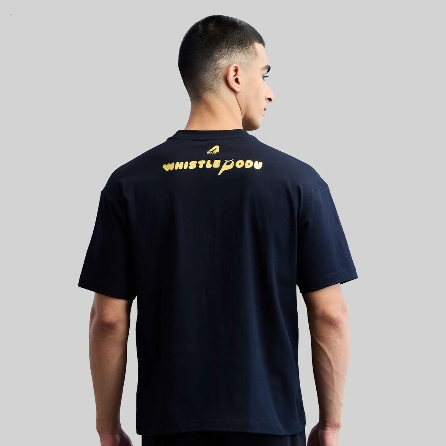 Official CSK Leo Men's Oversized T-shirt - Black