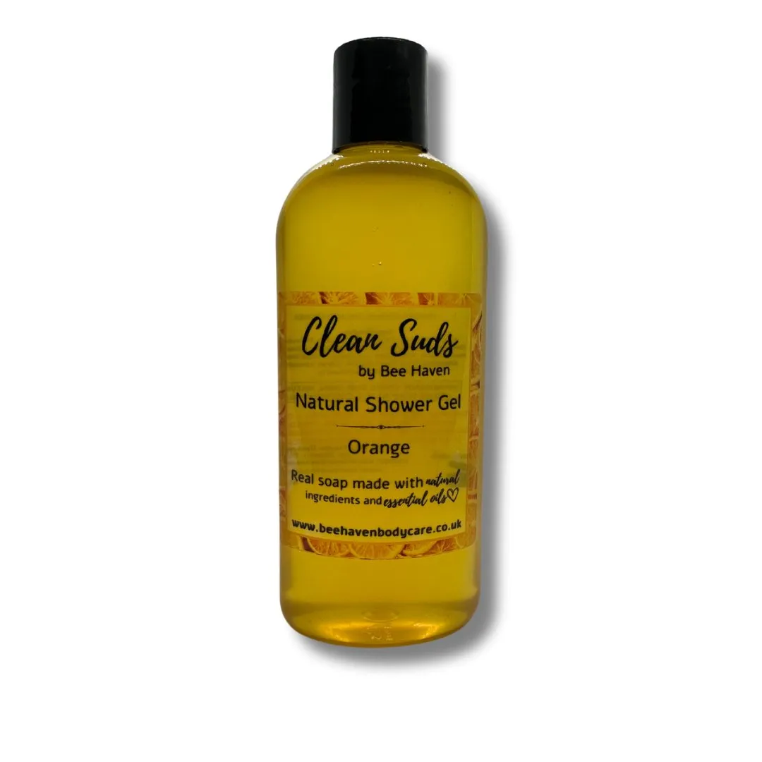 Orange Natural Shower Gel - Clean Suds Orange