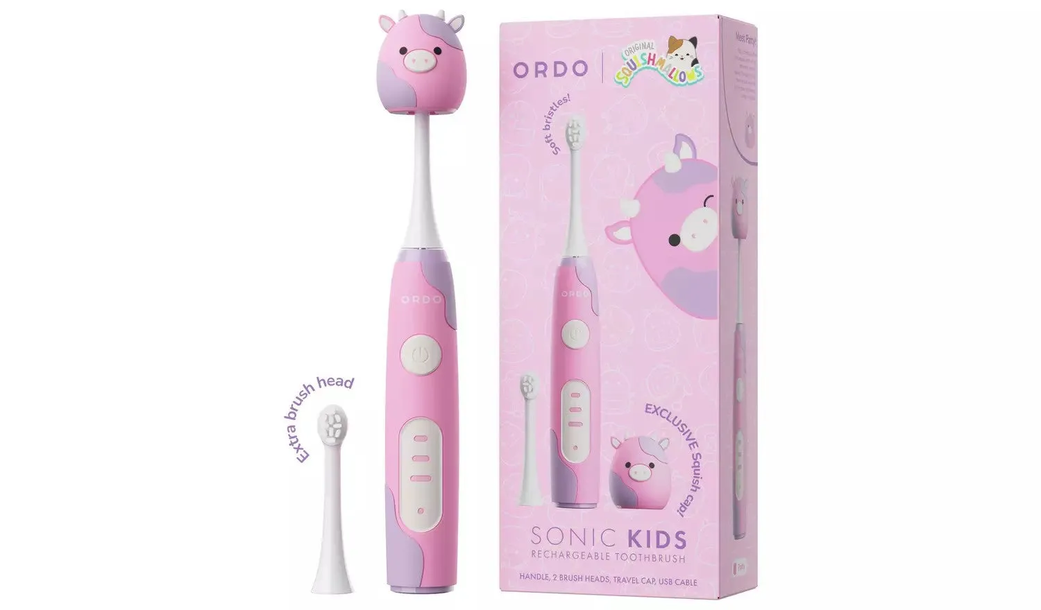 Ordo Sonic Kids Rechargeable Toothbrush: Squishmallows: Variety