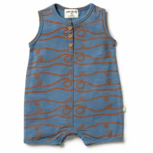 Organic Boyleg Growsuit - Ahoy