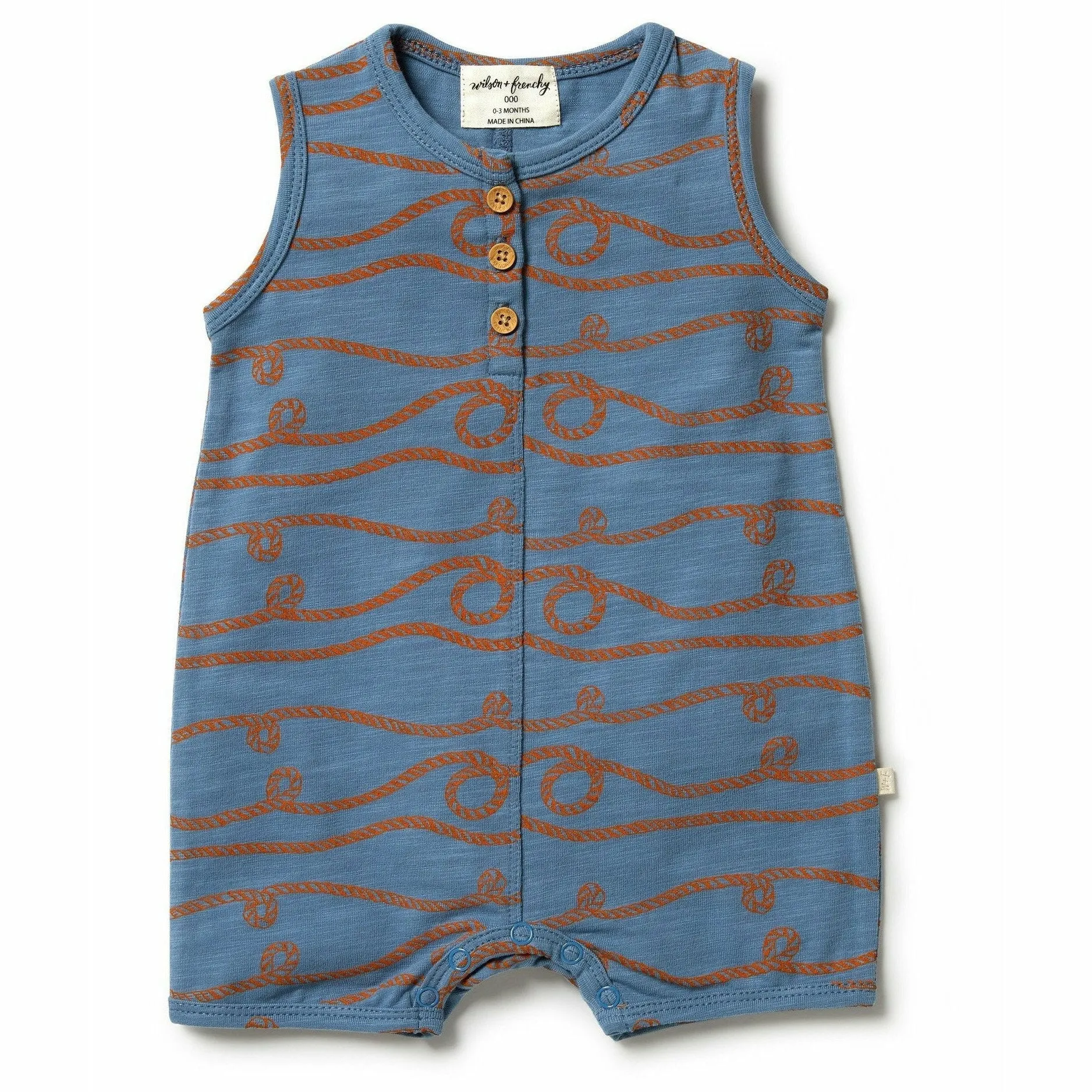 Organic Boyleg Growsuit - Ahoy