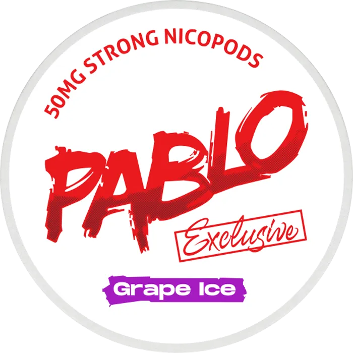 Pablo Grape Ice Exclusive Nicotine Pouches 50mg (20pcs/Can)