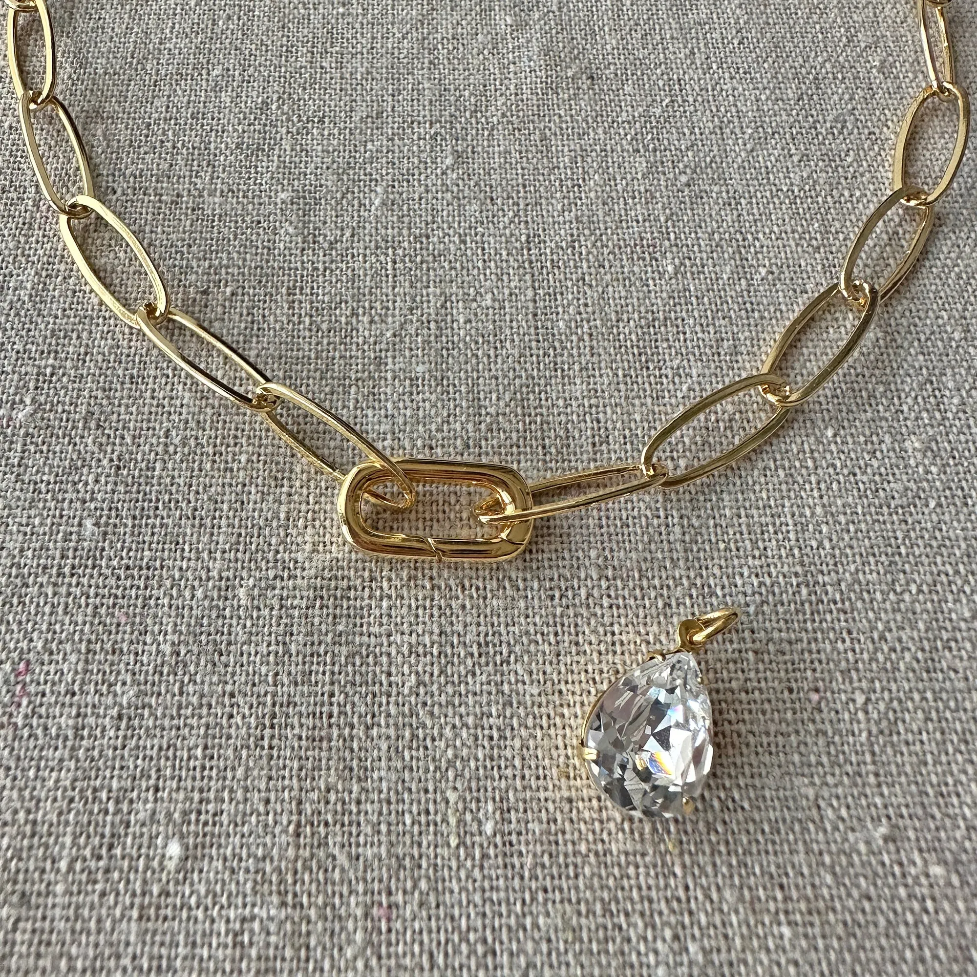 Paperclip Statement Necklace