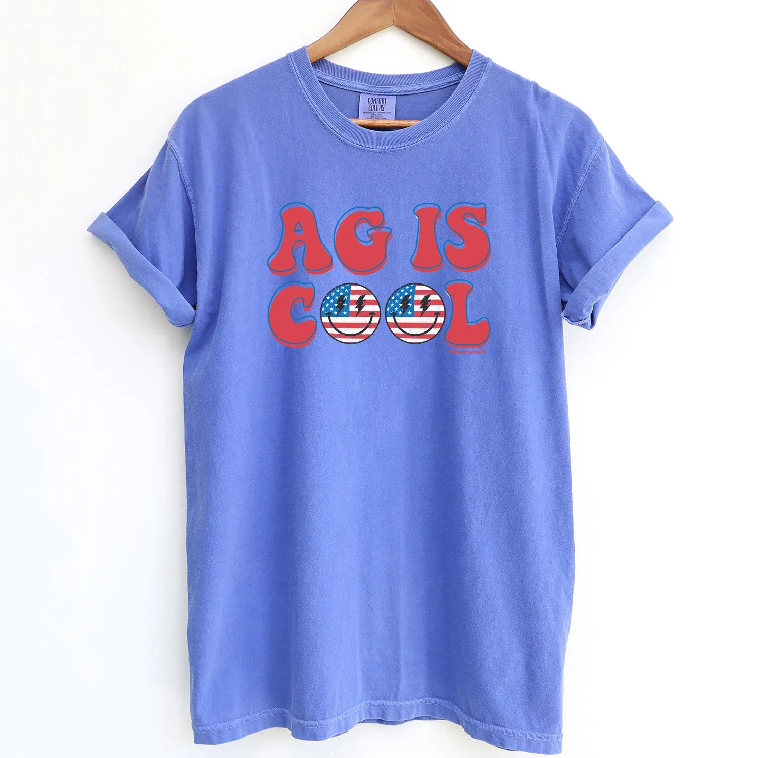 Patriotic Ag Is Cool ComfortWash/ComfortColor T-Shirt (S-4XL) - Multiple Colors!