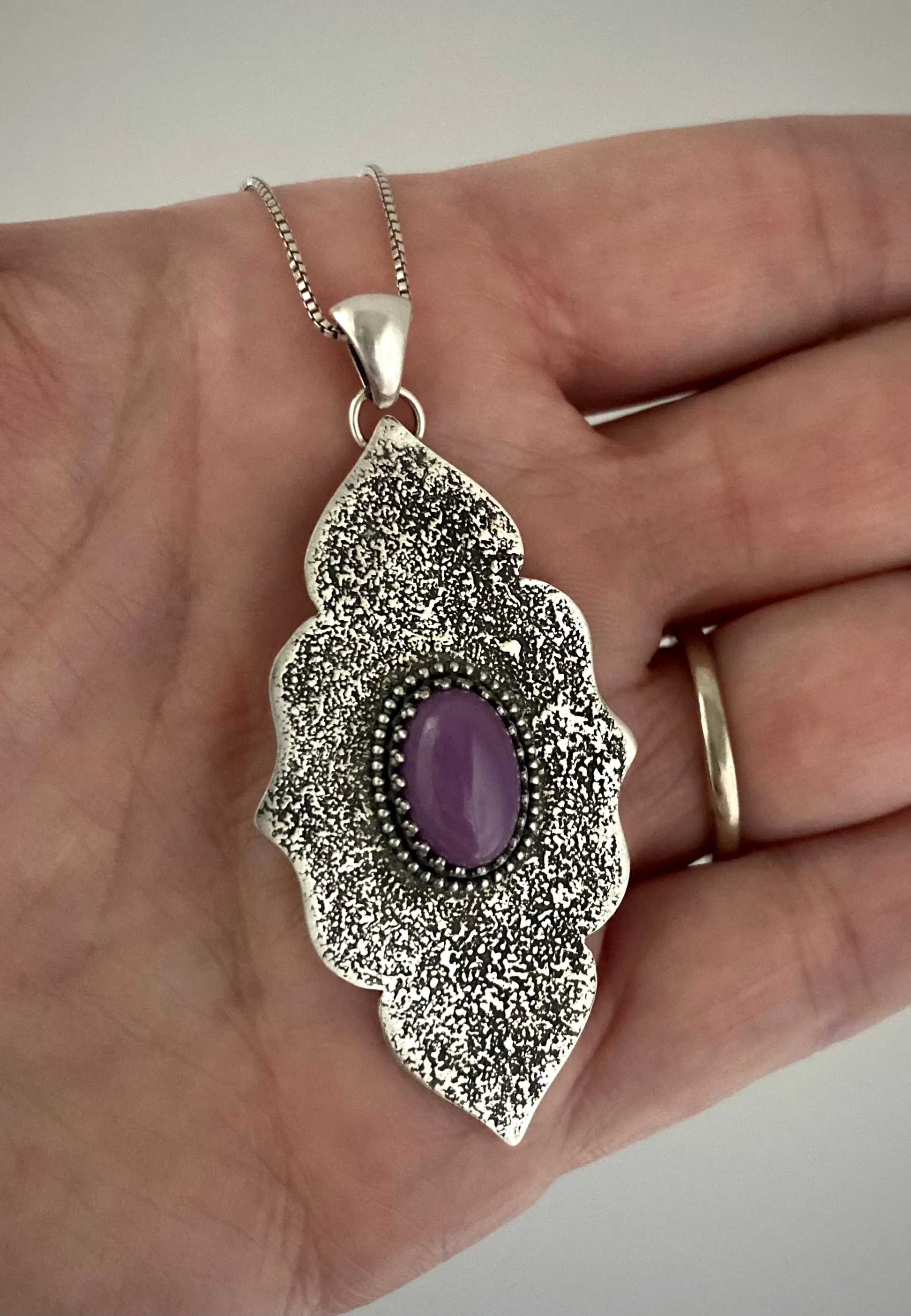 Phosphosiderite Arabesque Pendant
