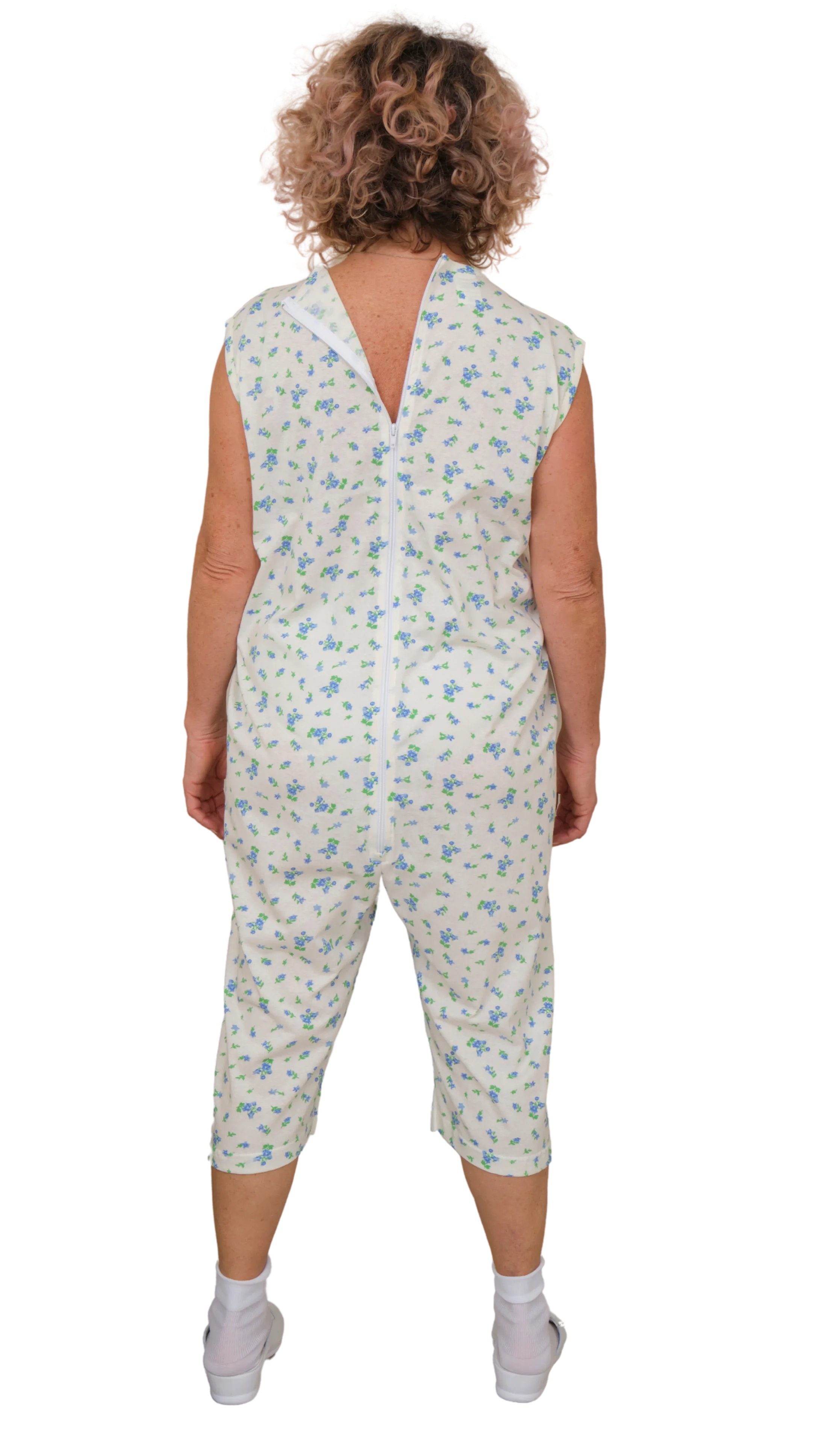 Pigiama Sanitario estivo smanicato pantalone corto 100% cotone - 9012/7