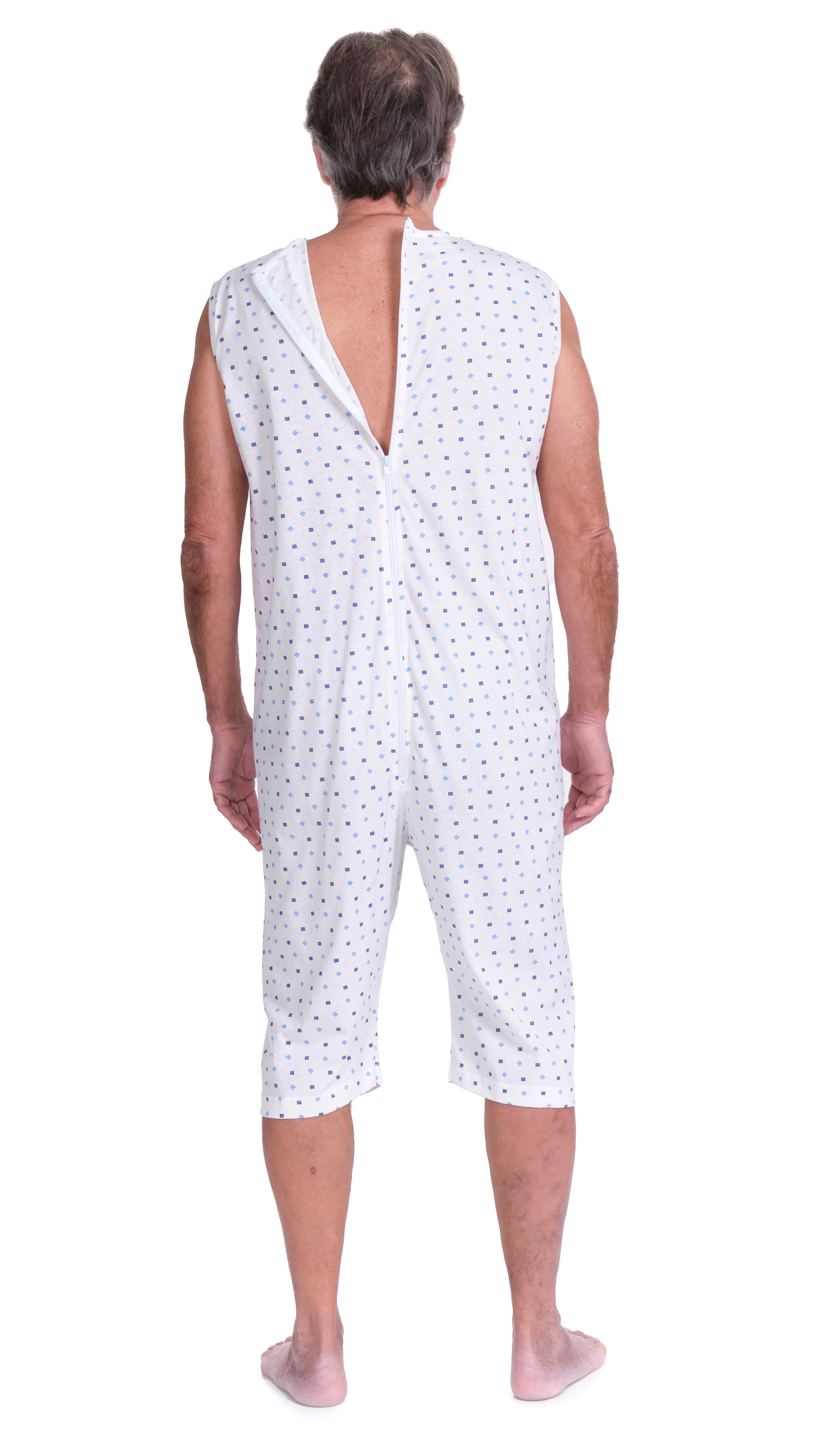 Pigiama Sanitario estivo smanicato pantalone corto 100% cotone - 9012/7