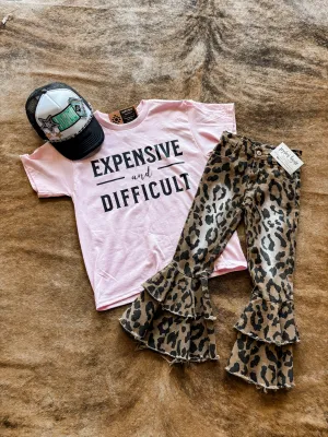 Pink Expensive and Difficult Tee
