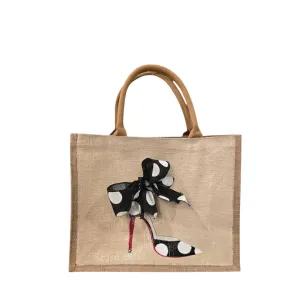 Polka Dot Stiletto Tote Bag