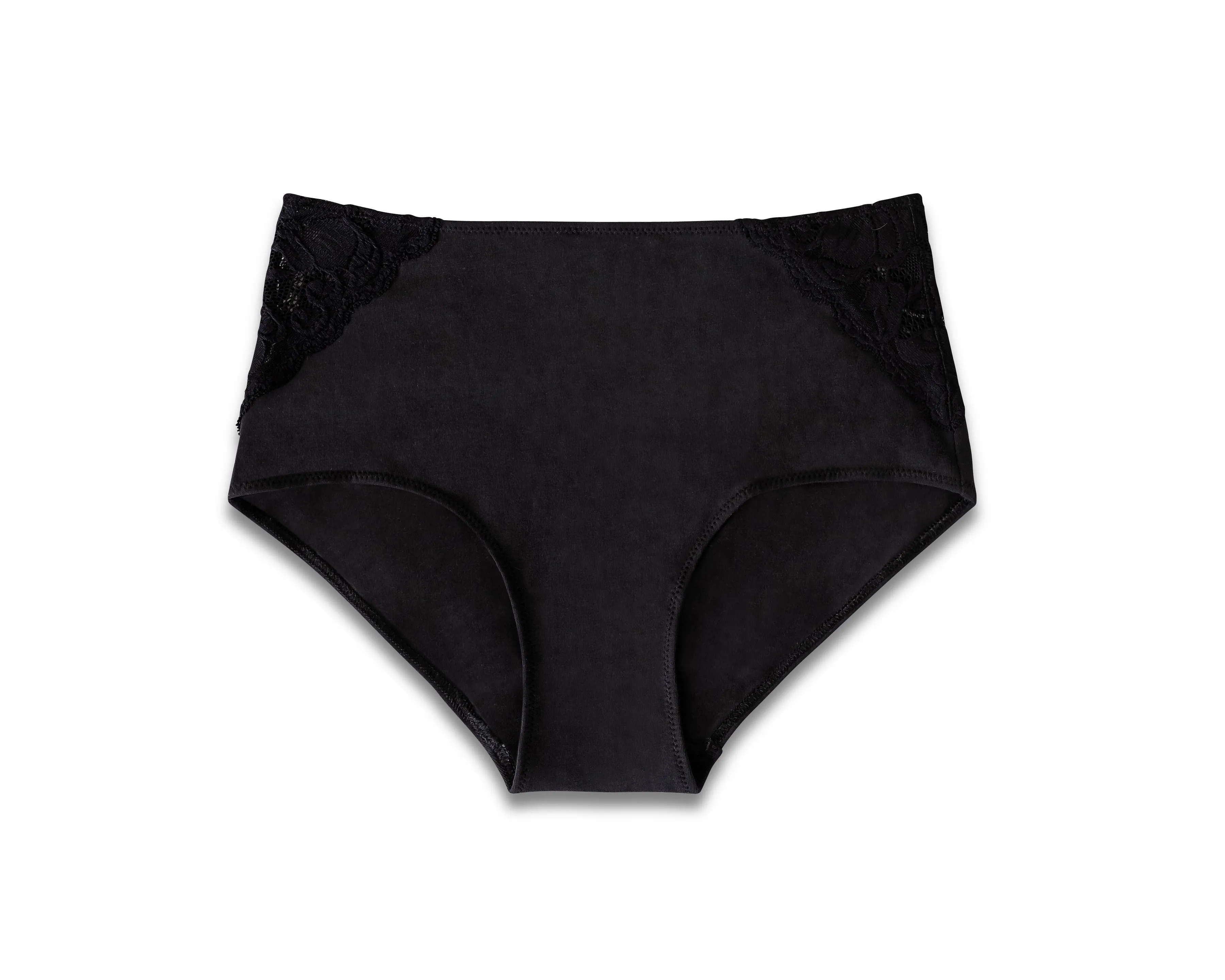 Portia High Waisted Panty, Black