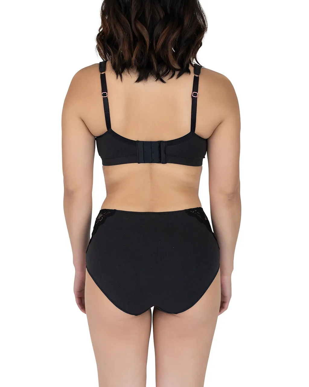 Portia High Waisted Panty, Black