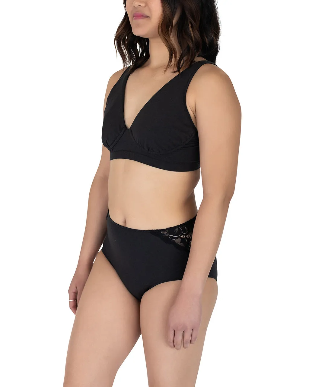 Portia High Waisted Panty, Black
