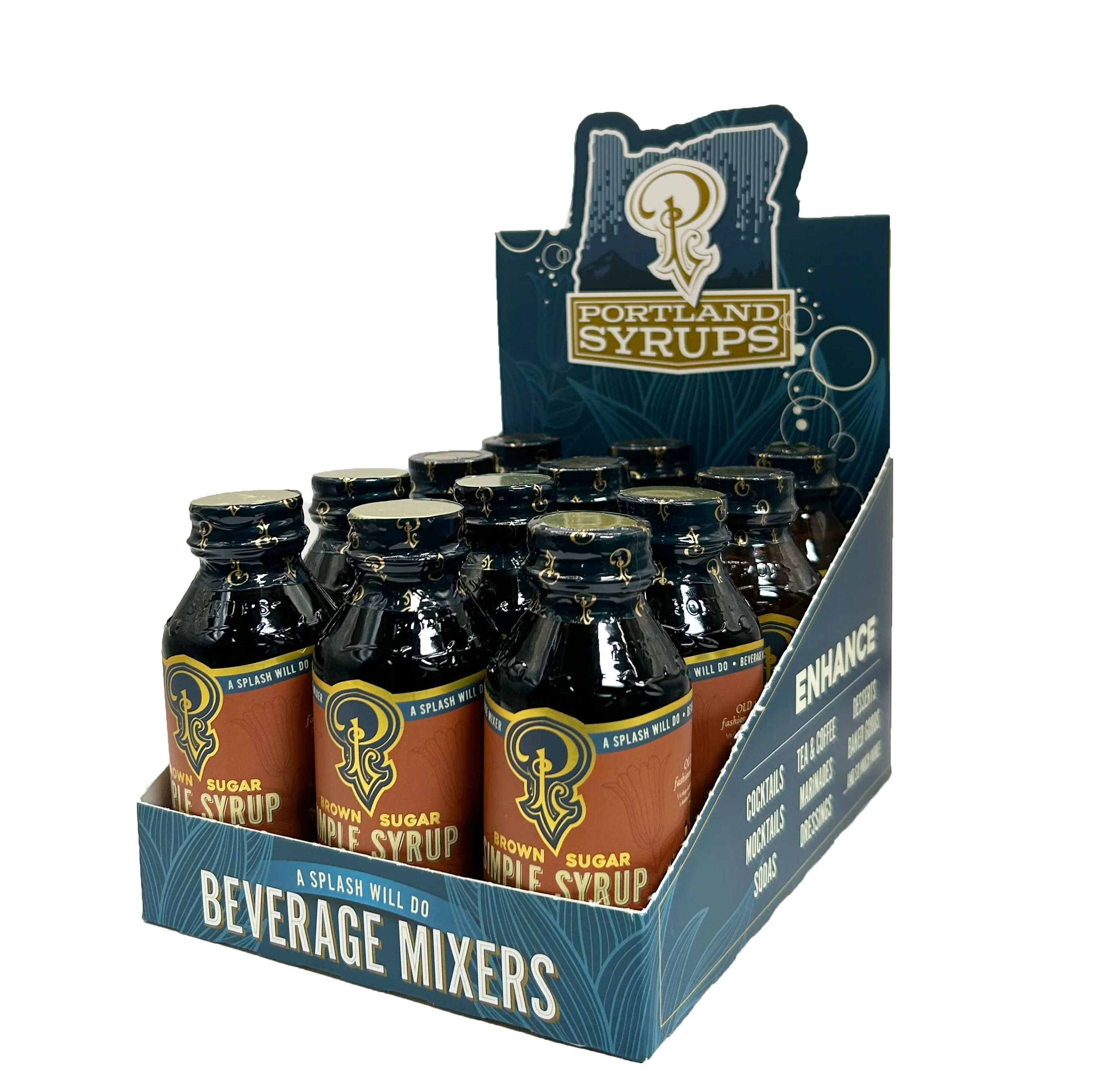 Portland Syrups - Brown Sugar Simple Syrup 3.4 oz  - cocktail / mocktail mixer