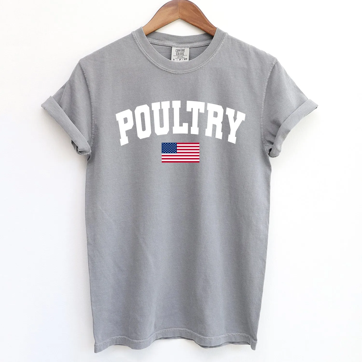 Poultry Flag ComfortWash/ComfortColor T-Shirt (S-4XL) - Multiple Colors!