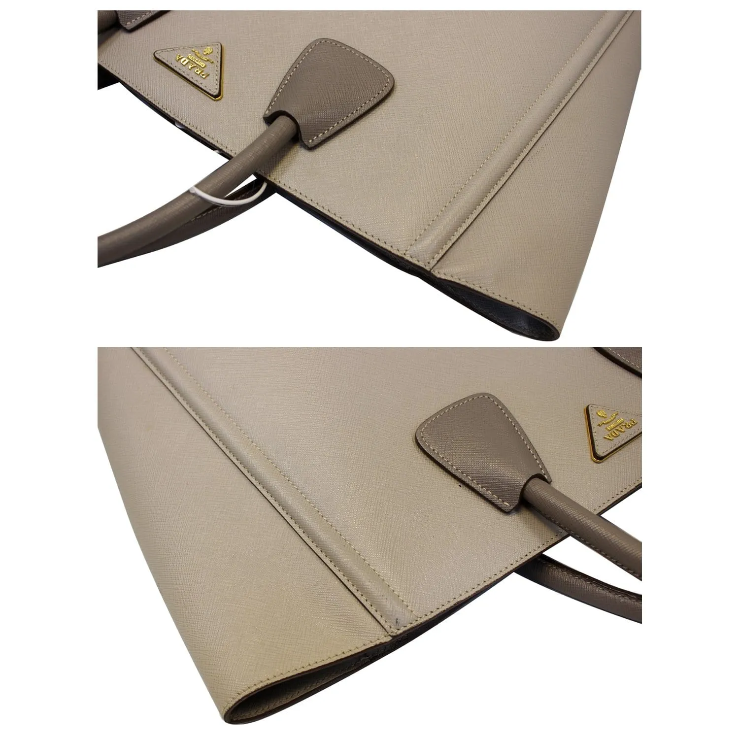 PRADA Saffiano Lux Bicolor Tote Bag