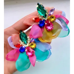 Pretty Petal Statement Earrings