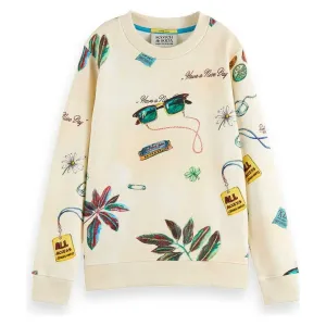 Printed Crewneck Sweatshirt