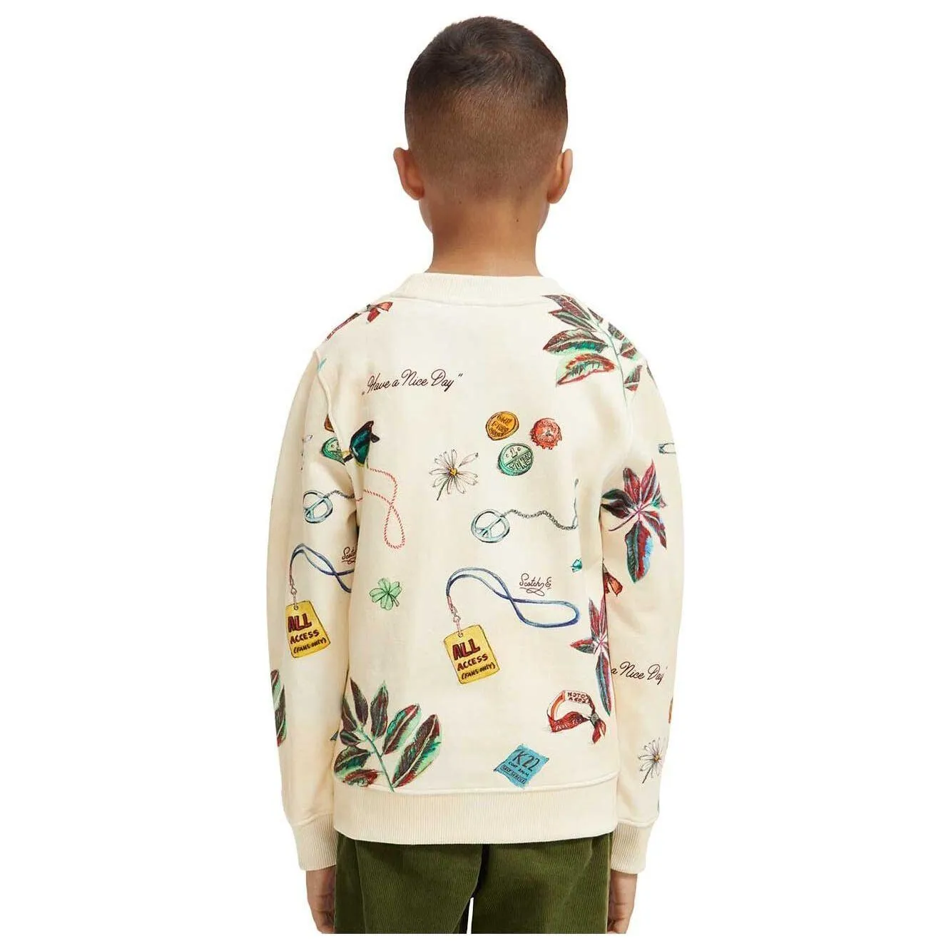 Printed Crewneck Sweatshirt