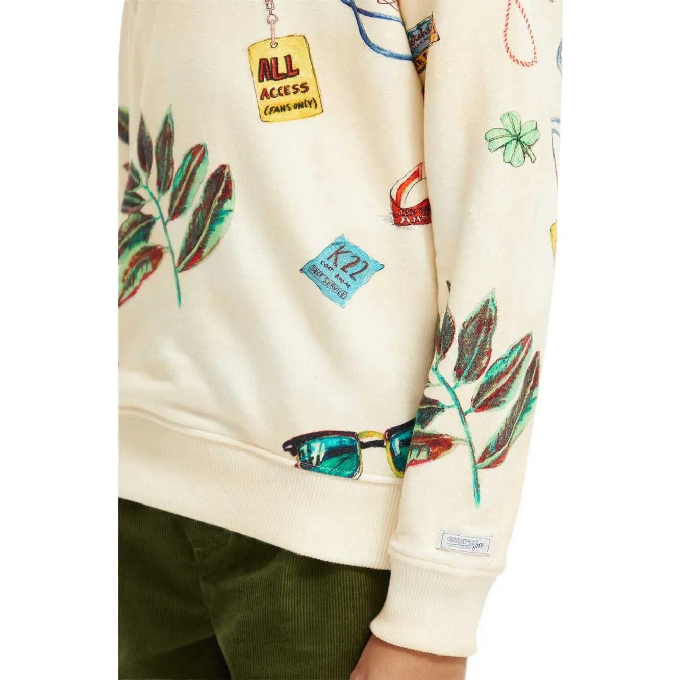 Printed Crewneck Sweatshirt