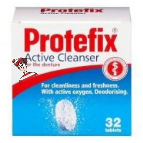 Protefix active cleanser for dentures 32PCS