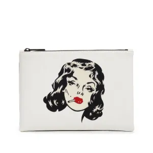 PULP EMBROIDERED CLUTCH BAG