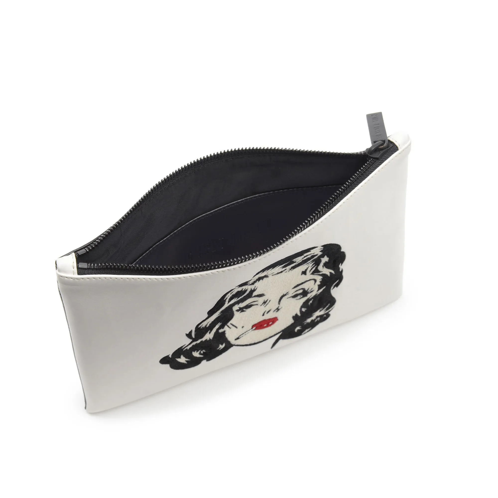 PULP EMBROIDERED CLUTCH BAG