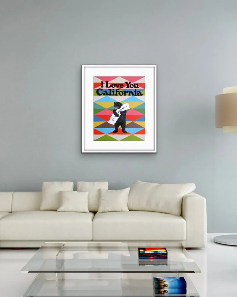 "I Love You California" Blanket Print