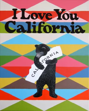 "I Love You California" Blanket Print