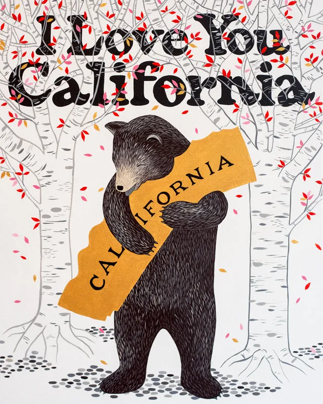 "I Love You California" Meadow Print