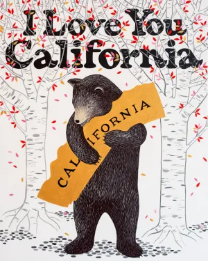 "I Love You California" Meadow Print