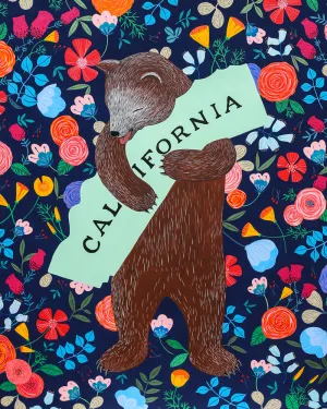 "I Love You California" Midnight Print