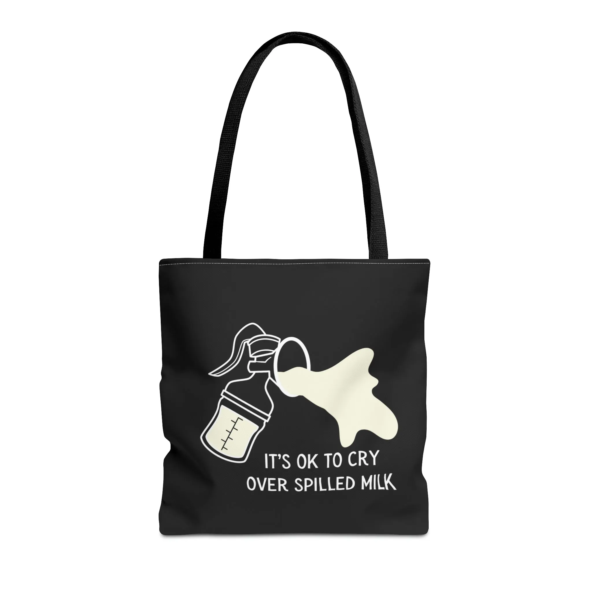 "It's OK to Cry Over Spilled Milk" Breastfeeding Tote Bag for Breast Pump