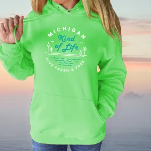 "Michigan Kind Of Life" Relaxed Fit Classic Unisex Hoodie