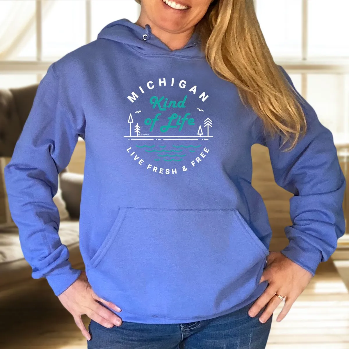 "Michigan Kind Of Life" Relaxed Fit Classic Unisex Hoodie