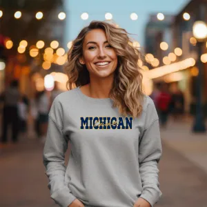 "Michigan Love" Relaxed Fit Classic Crew Unisex Sweatshirt