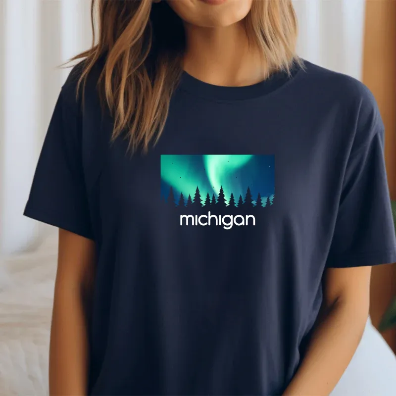 "Northern Sky" Relaxed Fit Crew Unisex T-Shirt