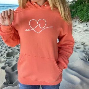 "Wave Of Love" Relaxed Fit Classic Unisex Hoodie