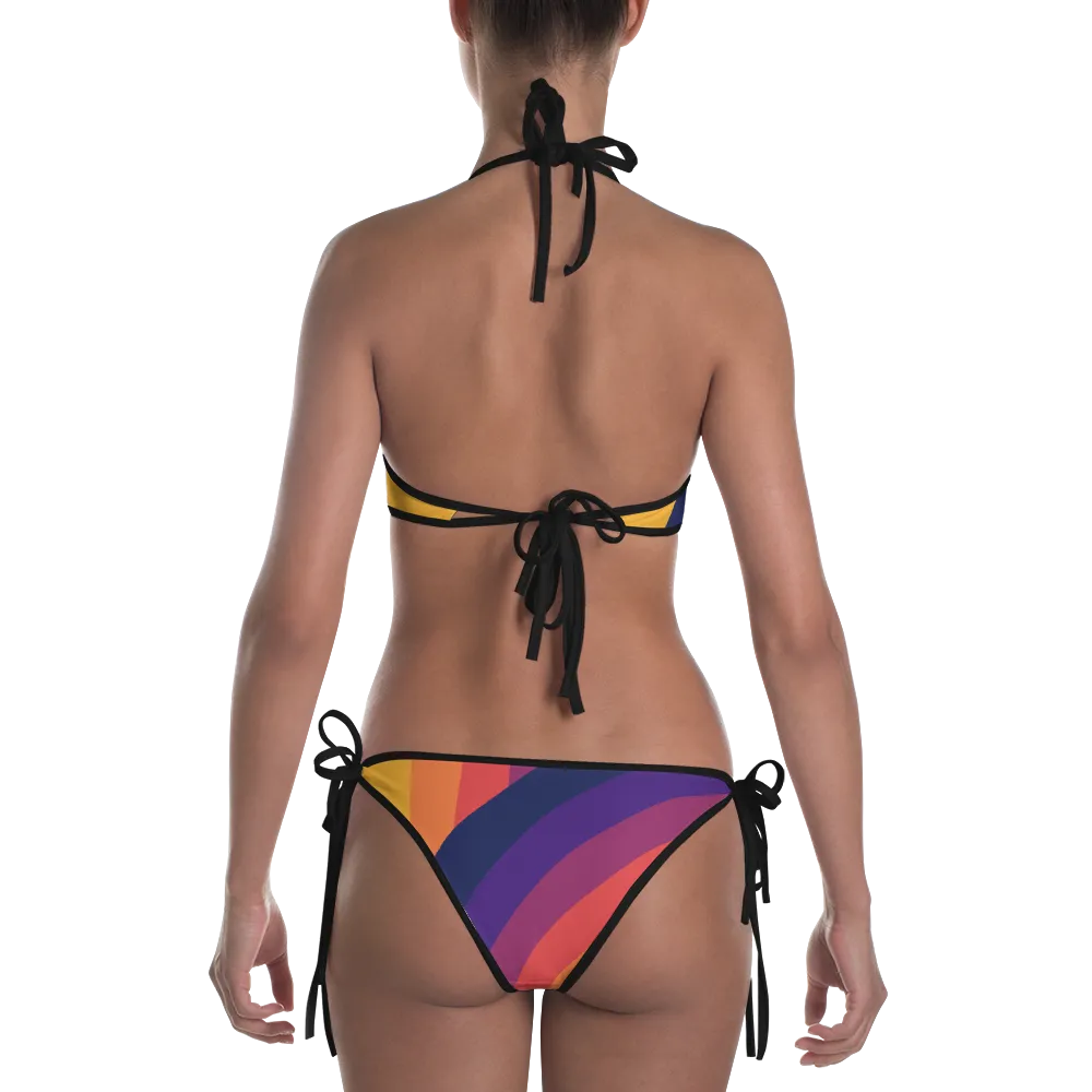 Rainbow Print Bikini