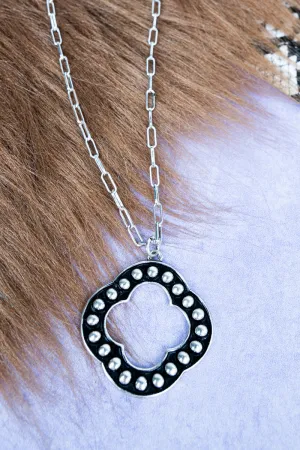 Rasha Silvertone Necklace