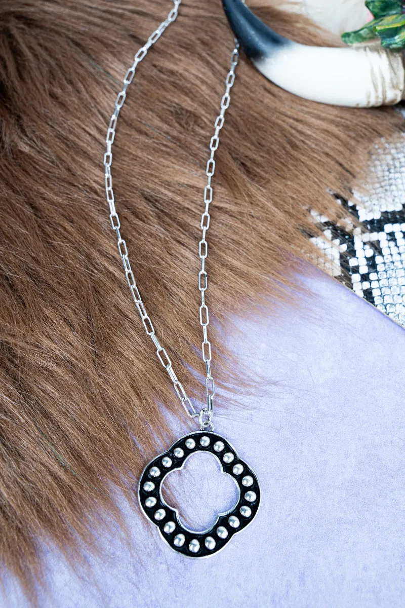 Rasha Silvertone Necklace