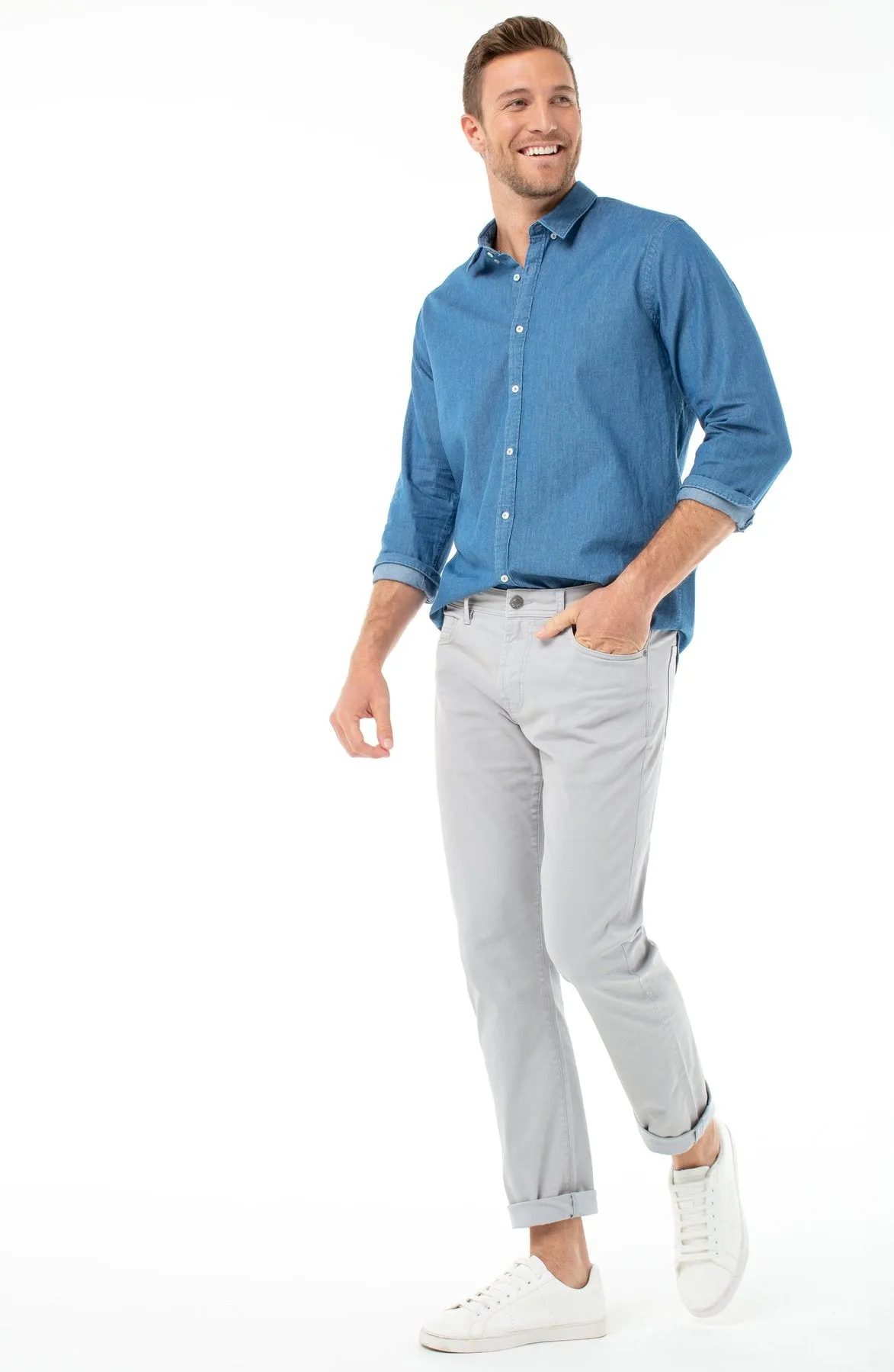 Regent Relaxed Straight Twill