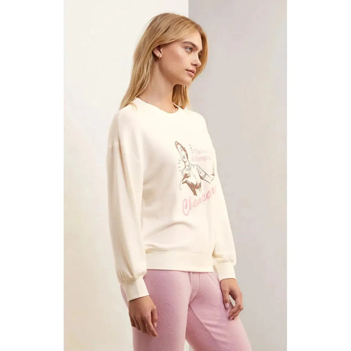RELAXED CHAMPAGNE SWEATSHIRT