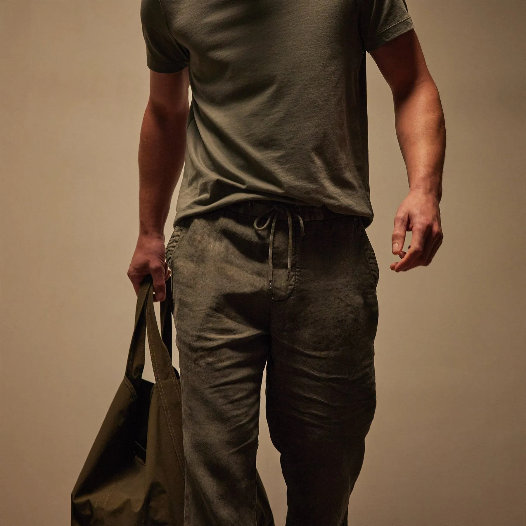 Relaxed Linen Pant - Palm Pigment