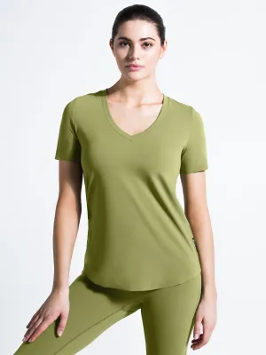 RELAXED NUDE TEE, MUSTARD